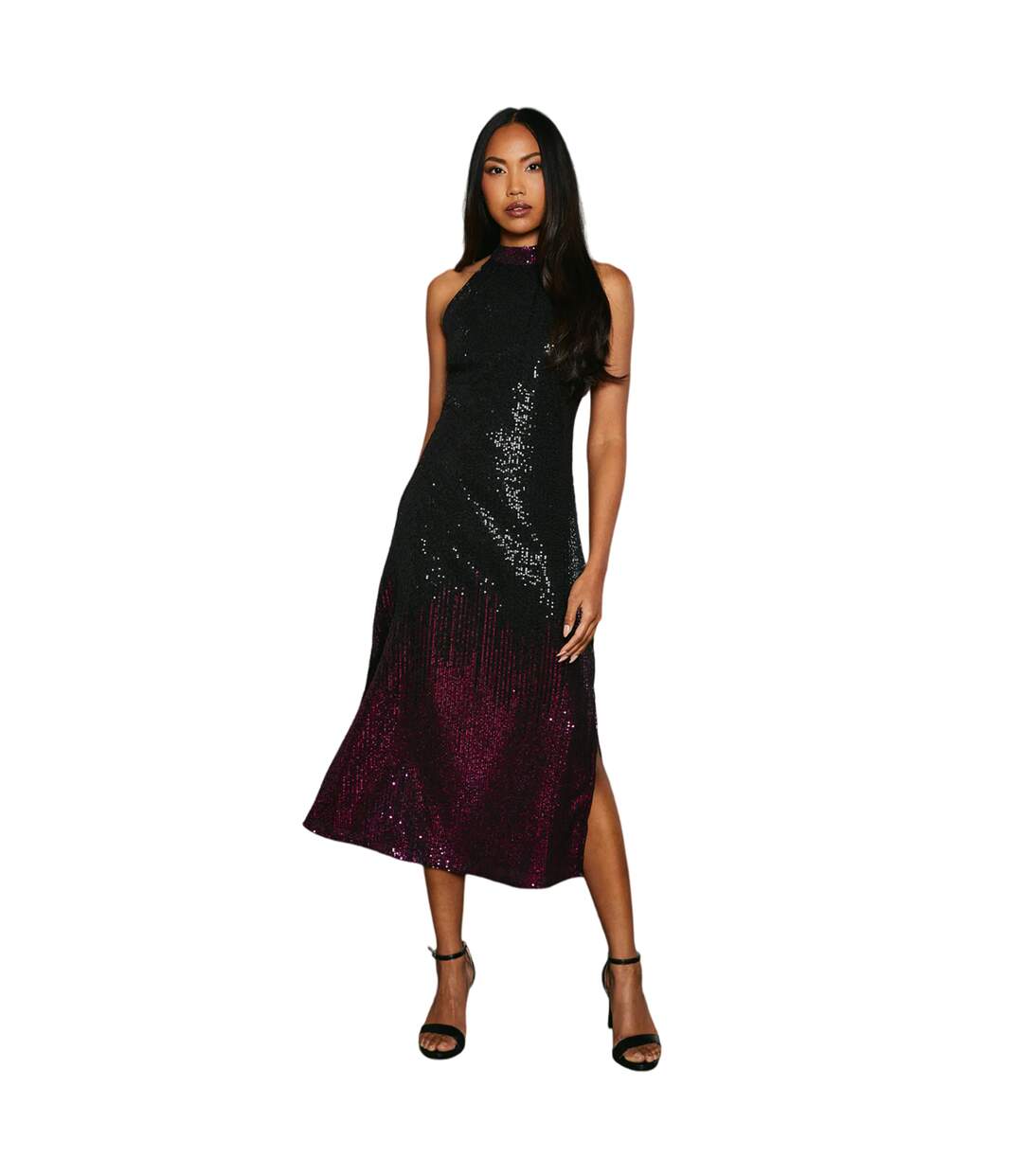 Robe Mi-longue Femme Rose Principles-1