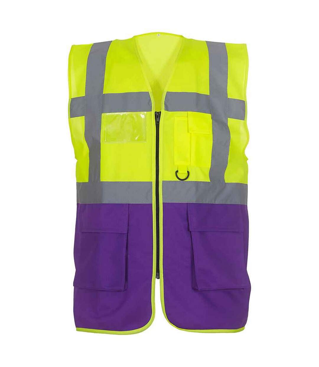 Gilet executive adulte jaune / violet Yoko Yoko