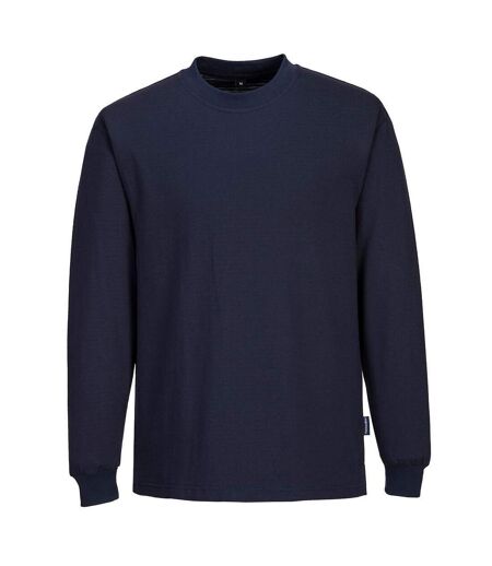 Portwest Mens Anti-Static Long-Sleeved T-Shirt (Navy) - UTPW104