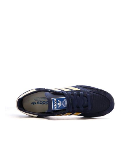 Baskets marines/jaunes homme adidas la trainer
