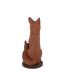 Statue Renard Assis Automn 52cm Rouille-3