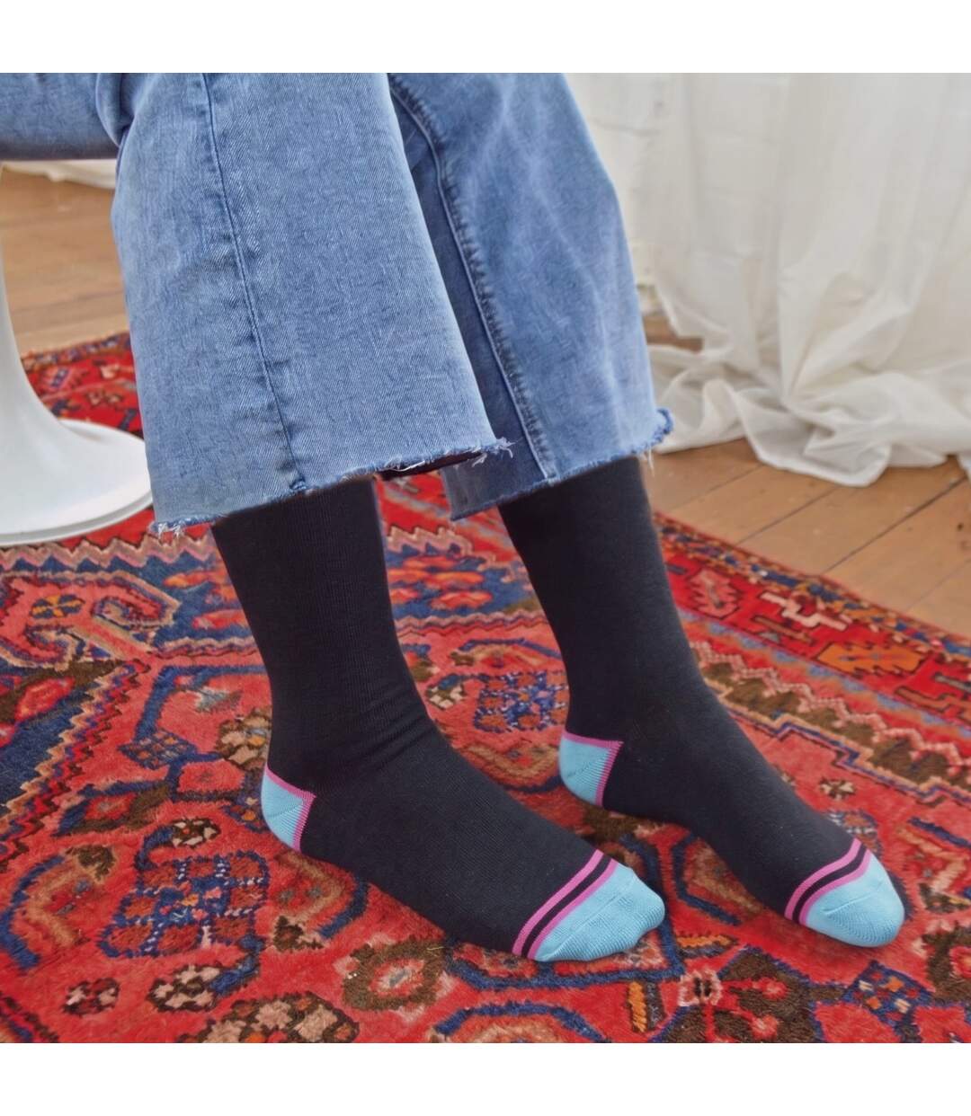 Sock Snob- Lot De 6 Chaussettes Femme Bambou Sans Élastique Respirantes-5