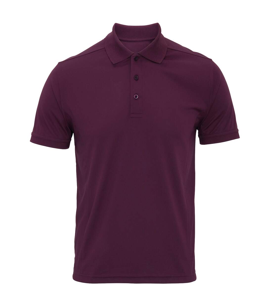 Premier Mens Coolchecker Pique Short Sleeve Polo T-Shirt (Aubergine) - UTRW4401-1