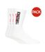 Pack Of 3  Mens Bilkie Sports Socks  White Kings Will Dream-1