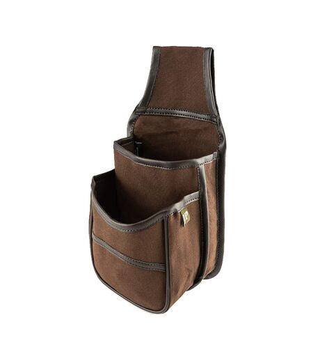 Plain Cotton Canvas Cartridge Pouch One Size Brown Jack Pyke
