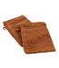 Lot de 2 Gants de Toilette Tendresse 15x21cm Caramel-1