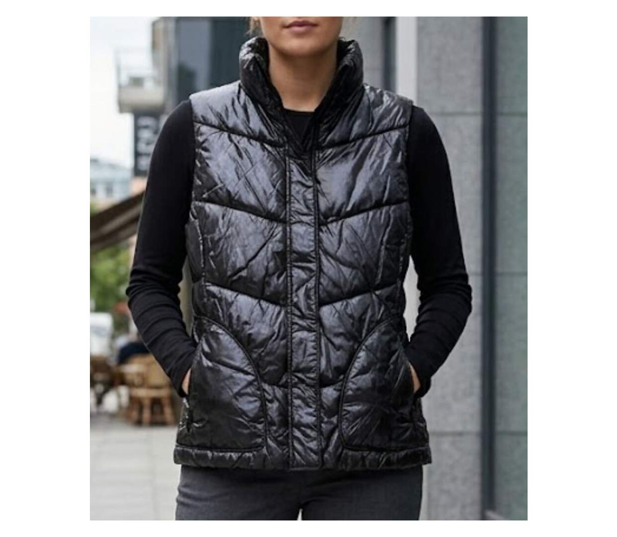 MAYFLOWER SH1096N - Gilet sans manches matelassé noir : chaleur et liberté de mouvement-1