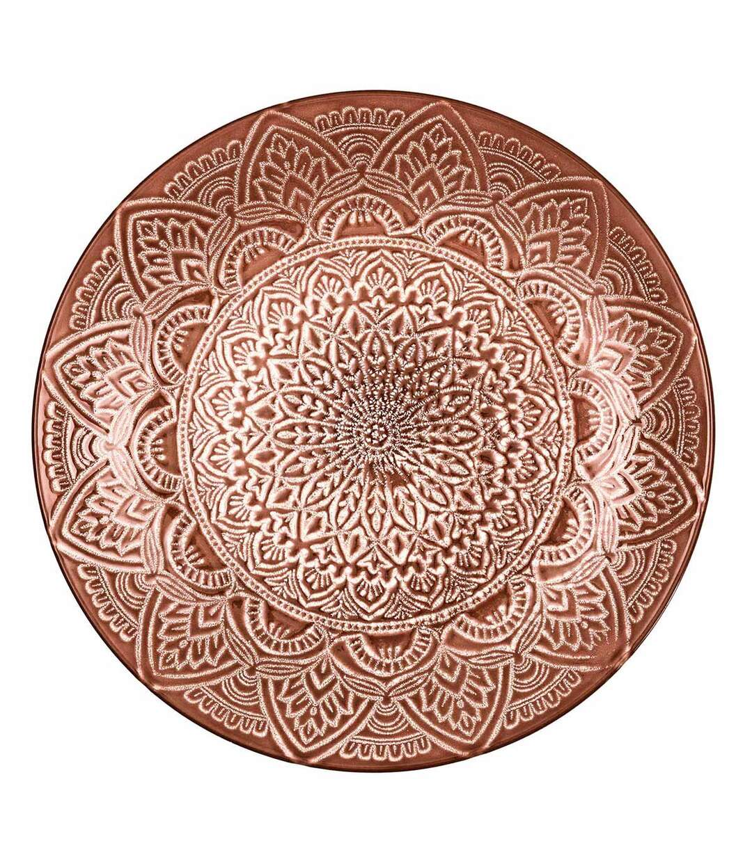 Lot de 6 Assiettes Plates Sahara 27cm Terracotta-1