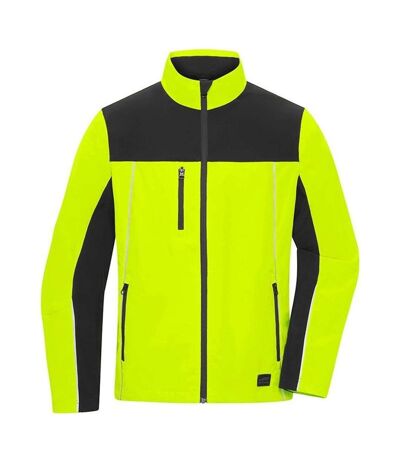 Veste de travail softshell - Unisexe - JN1854 - jaune fluo