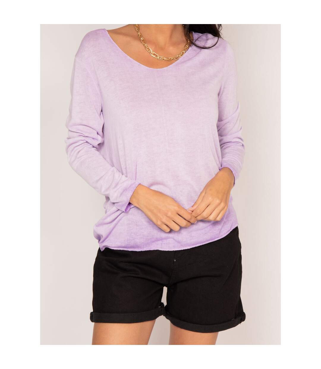 Pull fin col rond FREDO - Dona X Lisa-2