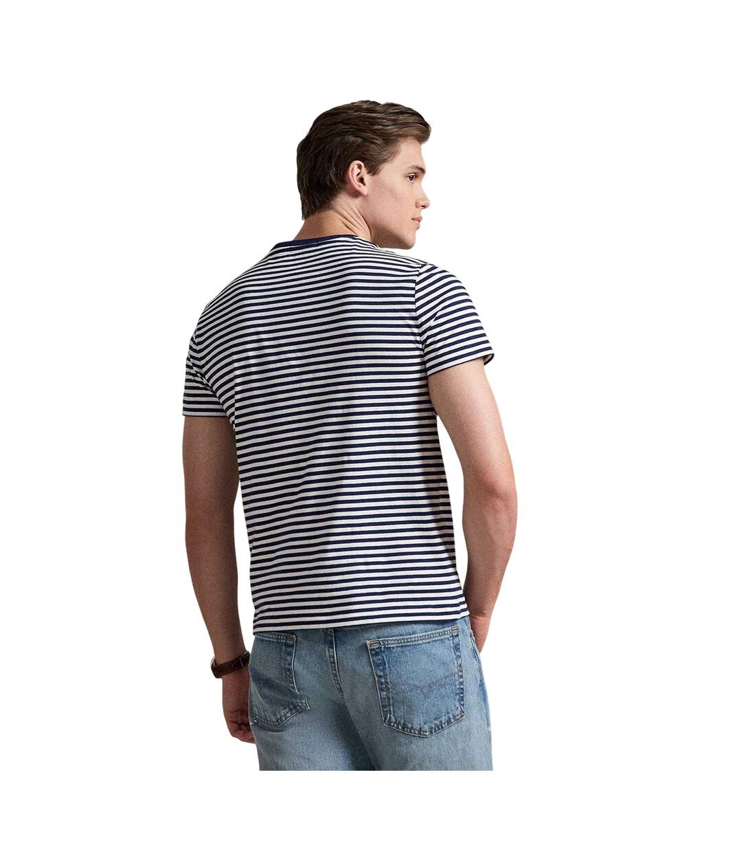 T-shirt Motif/style À Rayures Homme Bleu Marine Ralph Lauren-3
