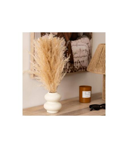 Composition Pampa Artificielle Glen 42cm Blanc