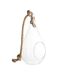Vase Suspendu & Corde Goutte 25cm Transparent-1