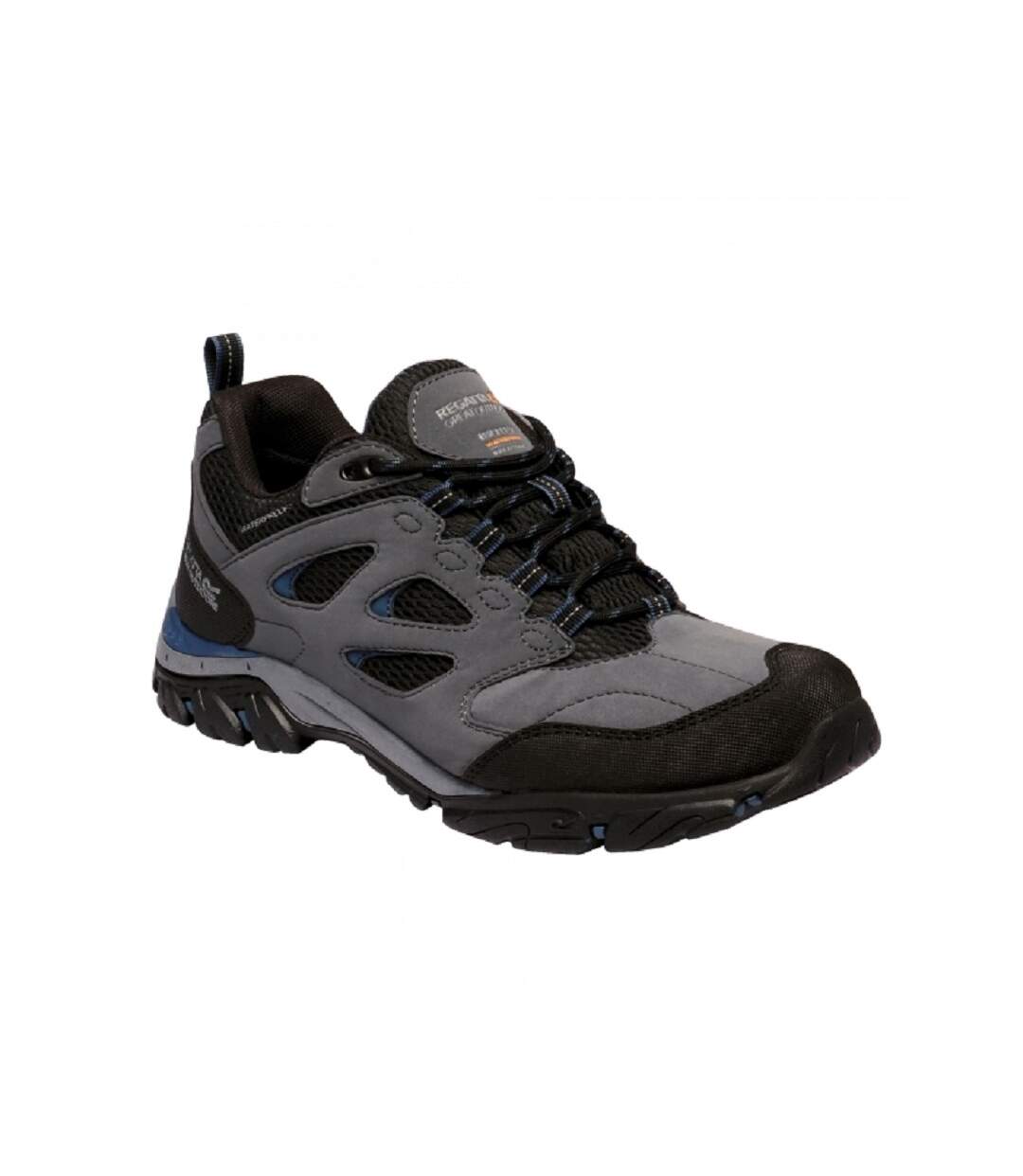 Regatta Mens Holcombe IEP Low Hiking Boots (Granite/Dark Denim) - UTRG3659-1