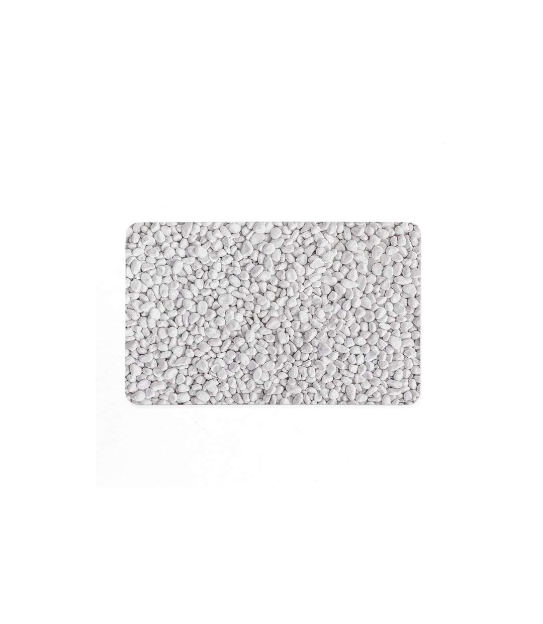 Tapis de Bain Imprimé Leandra 50x80cm Gris-1