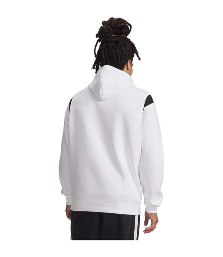 Mens Rival Slim Hoodie White Black Under Armour