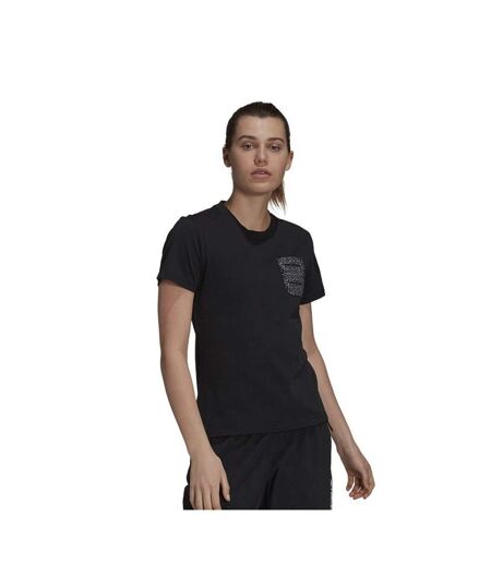T-shirt Femme Noir Adidas