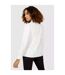 Maine Womens/Ladies Cotton Fitted Shirt (White) - UTDH1582