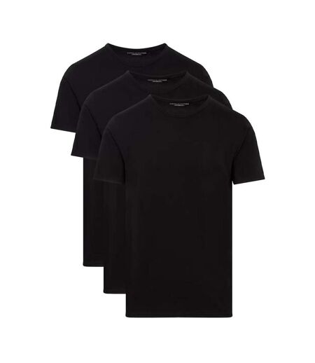 x3 t-shirts noir homme tommy hilfiger stretche