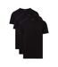 x3 t-shirts noir homme tommy hilfiger stretche-1