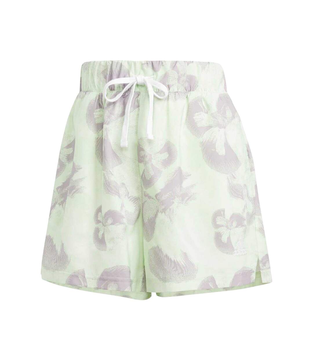 Womens/ladies Adventure Floral Shorts Beige Print Adidas-1