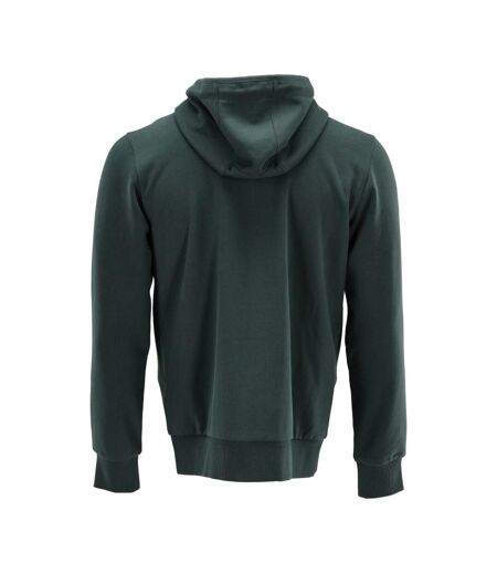 Unisex Adult Plain Full Zip Hoodie Forest Green Mascot