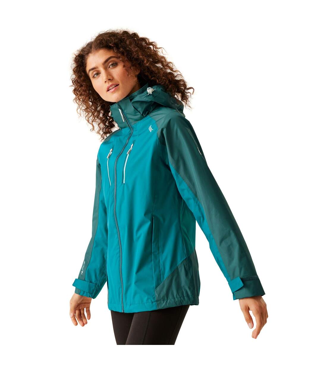 Veste imperméable calderdale femme bleu sarcelle foncé / bleu sarcelle sombre Regatta-3