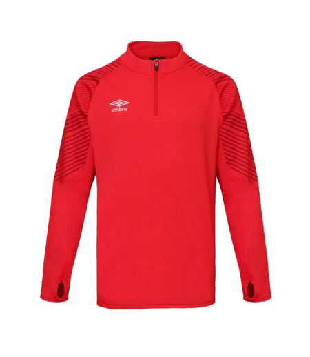 Sweat de sport rouge homme umbro leag 1/2 - xxl