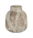 Vase Bouteille Déco Marbre 10cm Beige-1