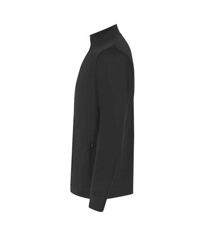Mens quarter zip track top black/gold Finden & Hales