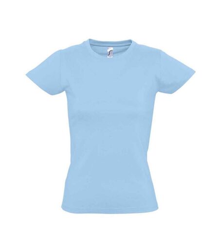 T-shirt Imperial Femme Bleu Ciel SOLS