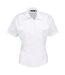 Womens/ladies Short-sleeved Pilot Shirt White Premier-1