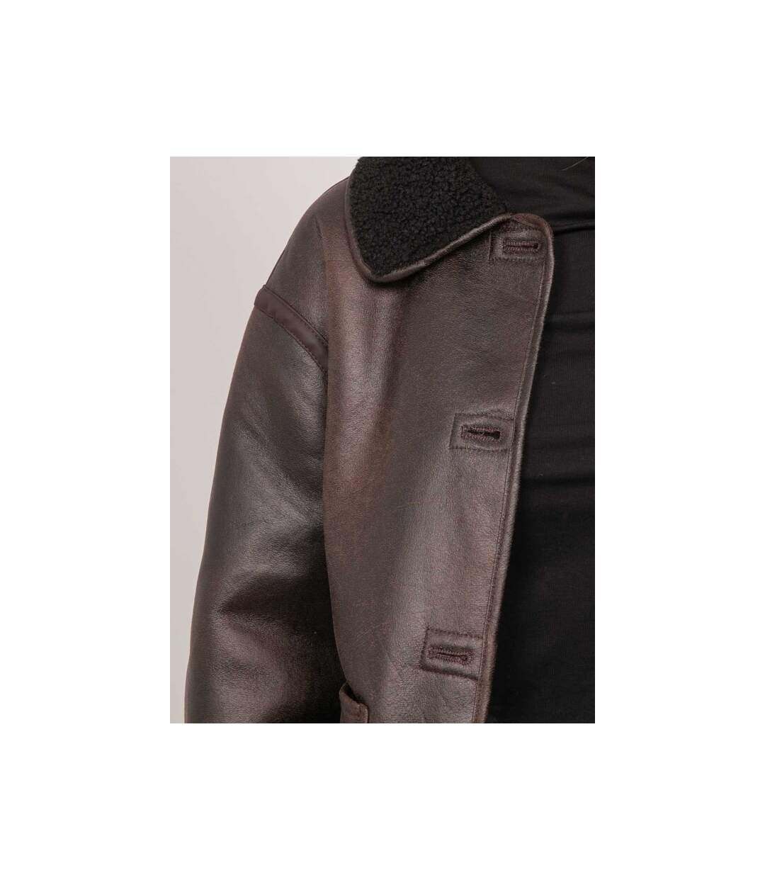 Veste aviateur réversible effet peau lainée ULPHIA - Dona X Lisa-3
