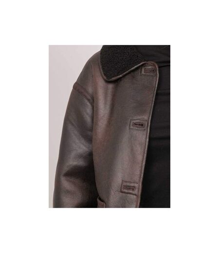 Veste aviateur réversible effet peau lainée ULPHIA - Dona X Lisa