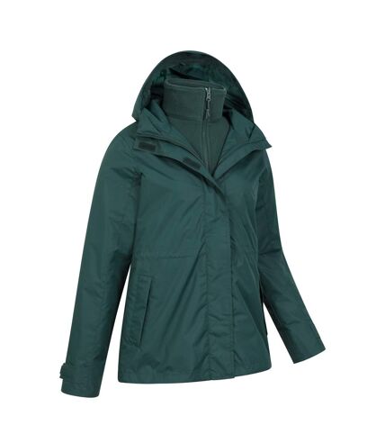 Womens/ladies fell ii 3 in 1 jacket dark green Mountain Warehouse