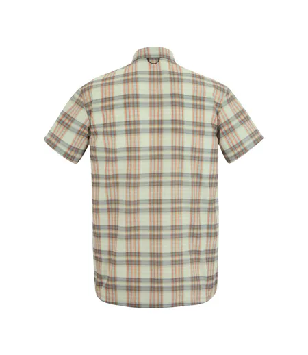 Chemise Manches Courtes Voyage Motif/style À Carreaux Homme Blanc Regatta