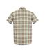 Chemise Manches Courtes Voyage Motif/style À Carreaux Homme Blanc Regatta-3