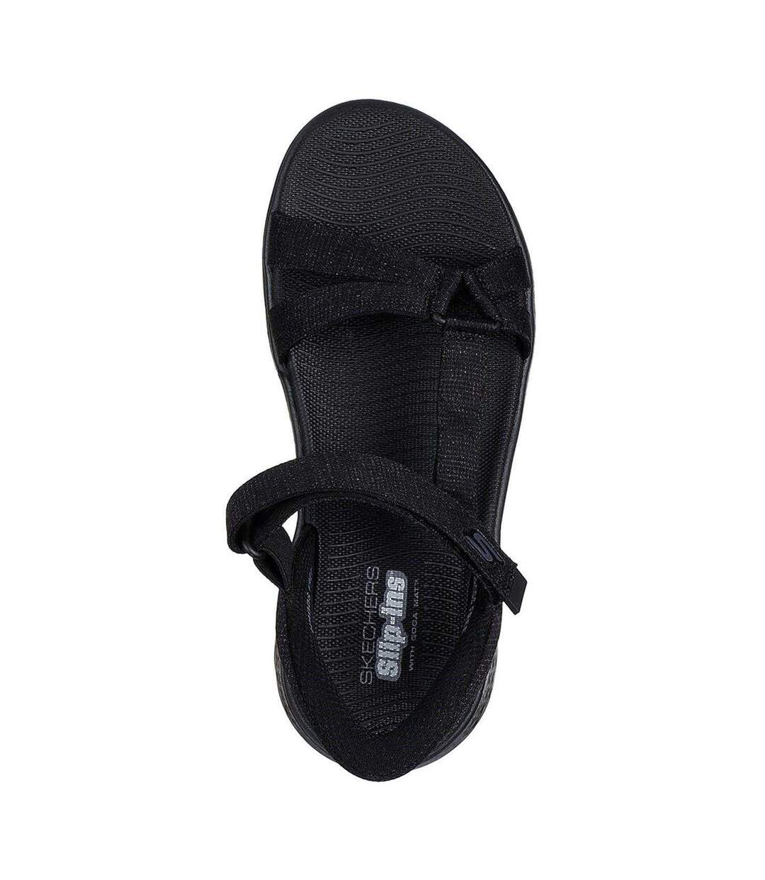 Sandales Motif/style Chiné Go Walk Femme Noir Chiné Skechers-4