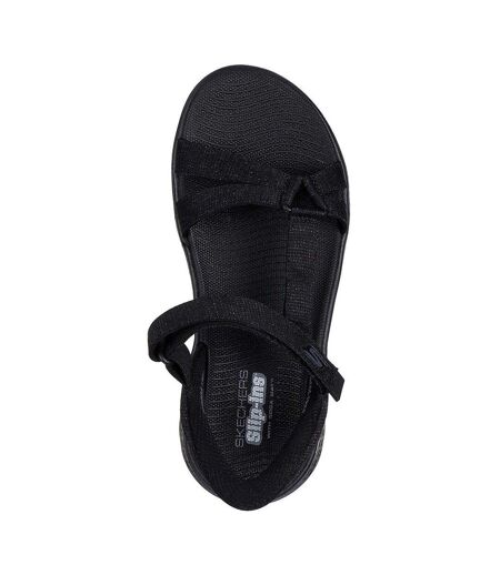 Sandales Motif/style Chiné Go Walk Femme Noir Chiné Skechers