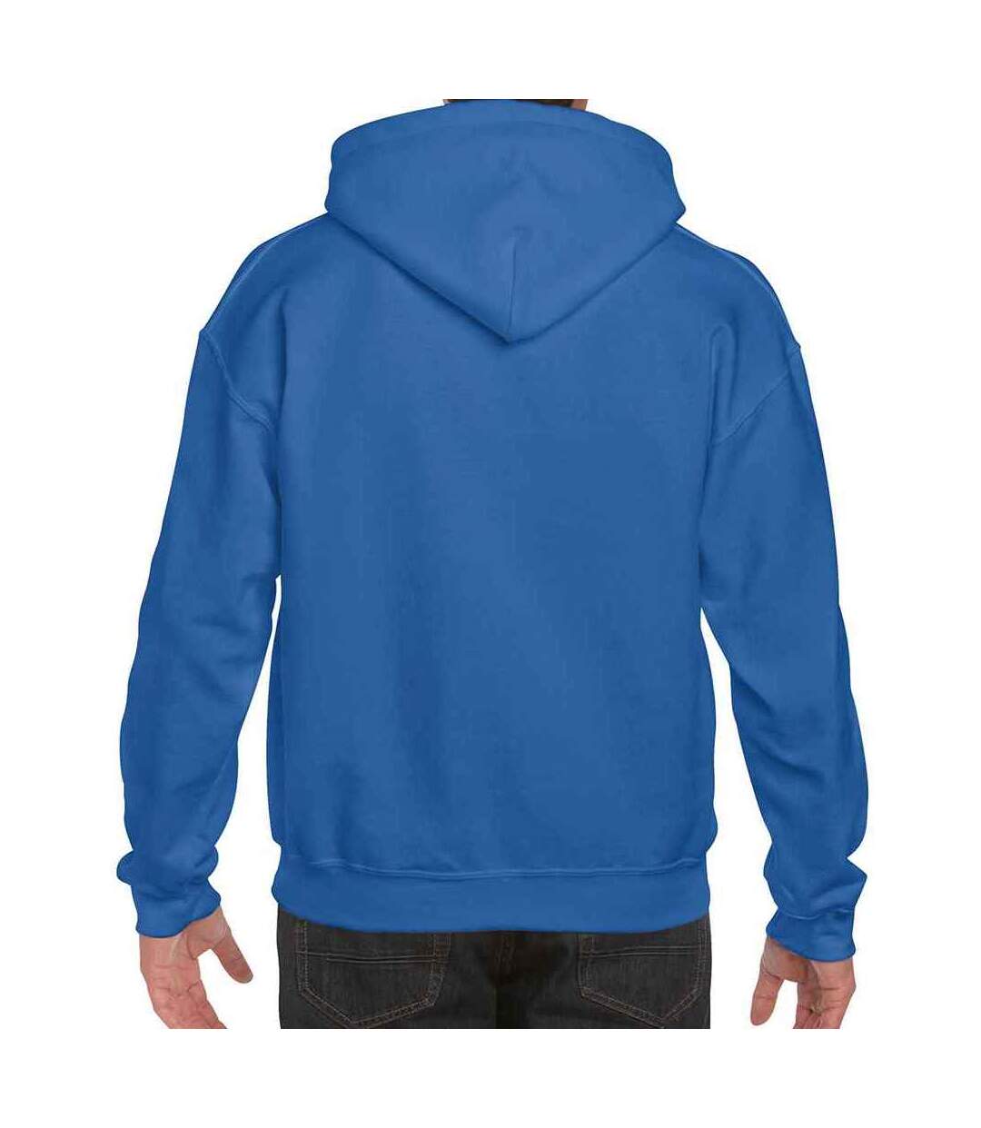 Sweat à capuche homme bleu roi Gildan-2