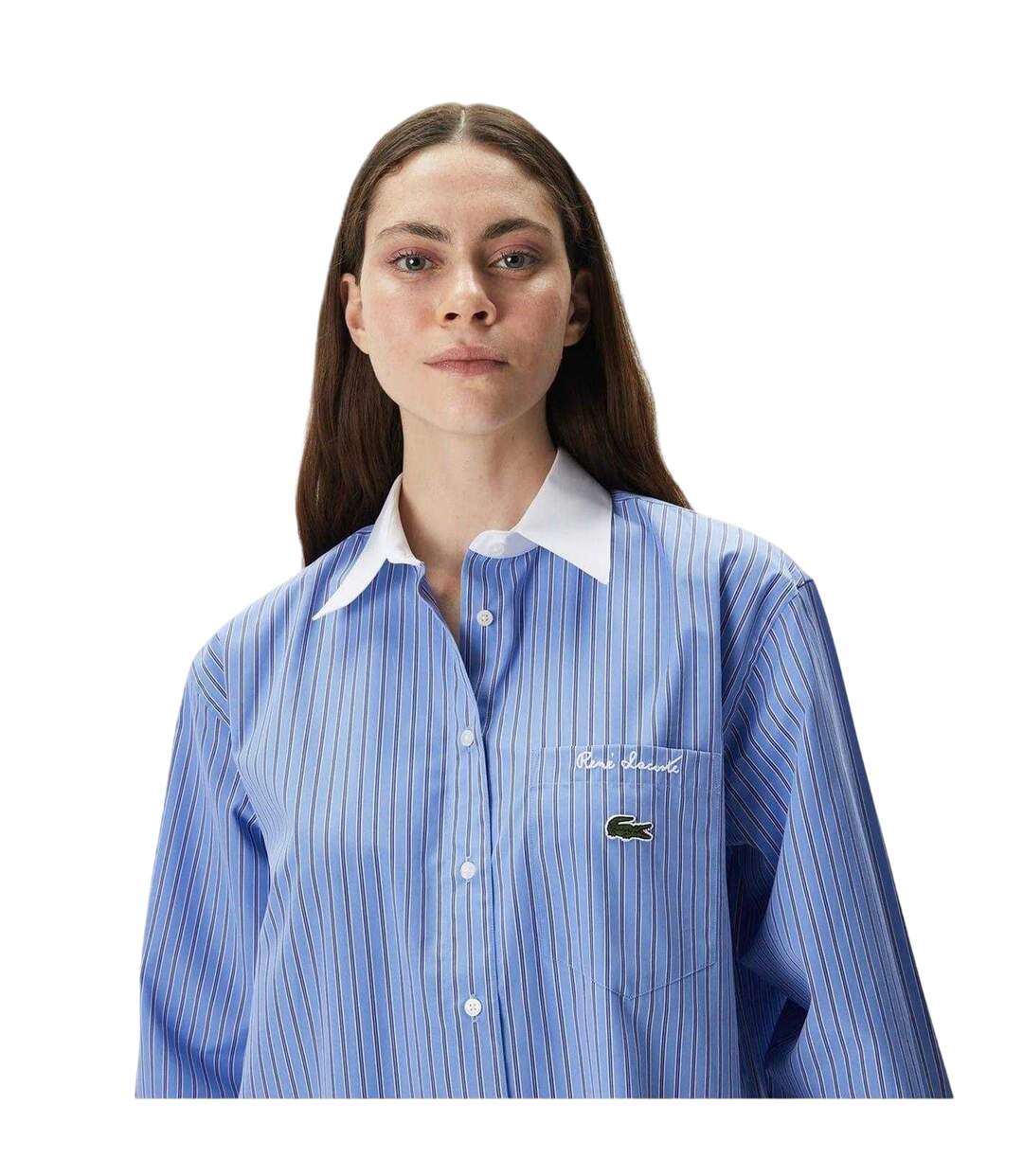 Chemise Femme Bleu Persan Lacoste-3