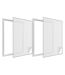 Moustiquaire fenêtre blanc 28g/m² bande auto-agrippante 9,5 mm (Lot de 2)