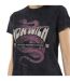 Tee shirt uni délavé avec col rond et print Vipere Vondutch-2