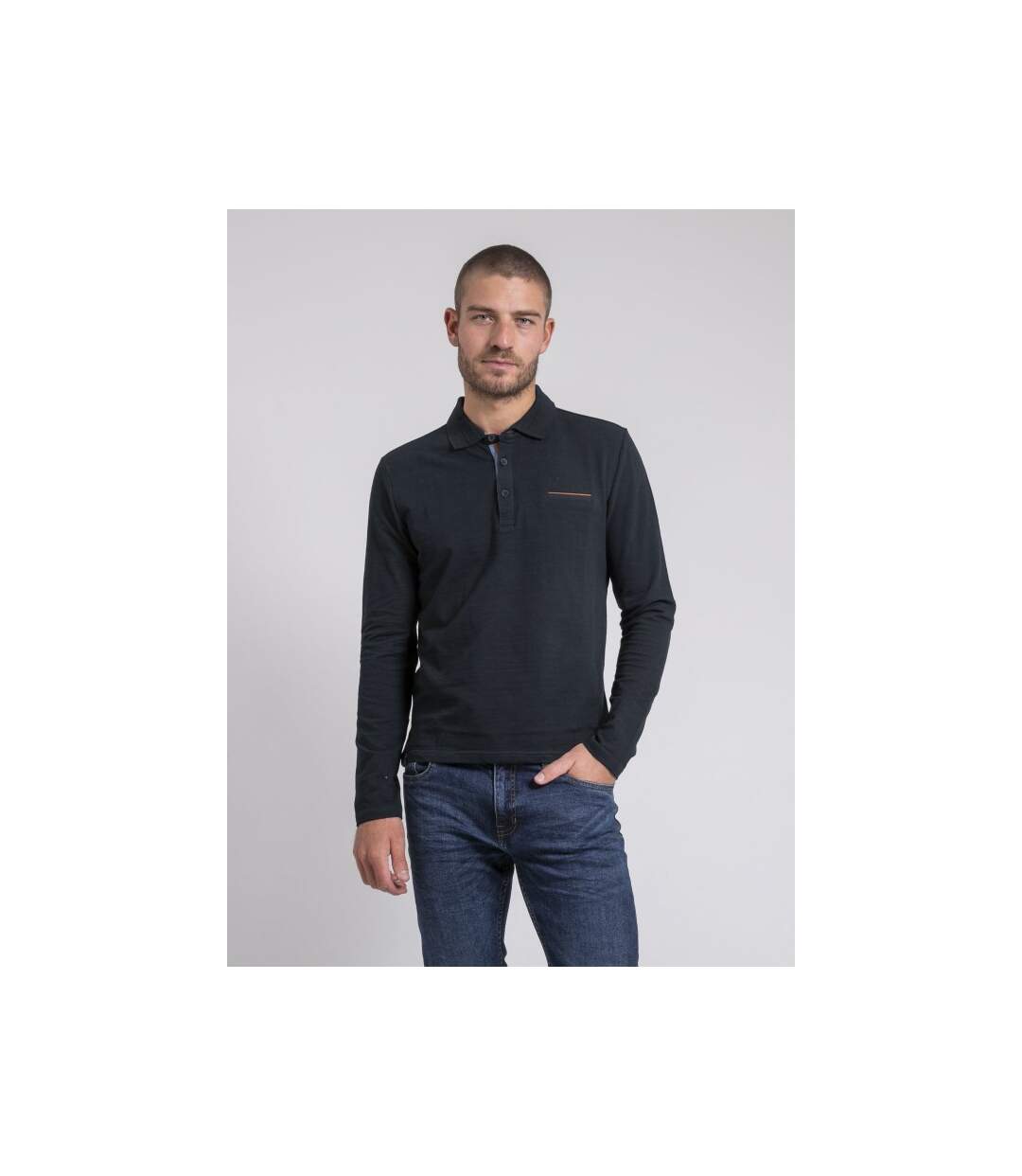 Polo manches longues pur coton PAYOSAN-1