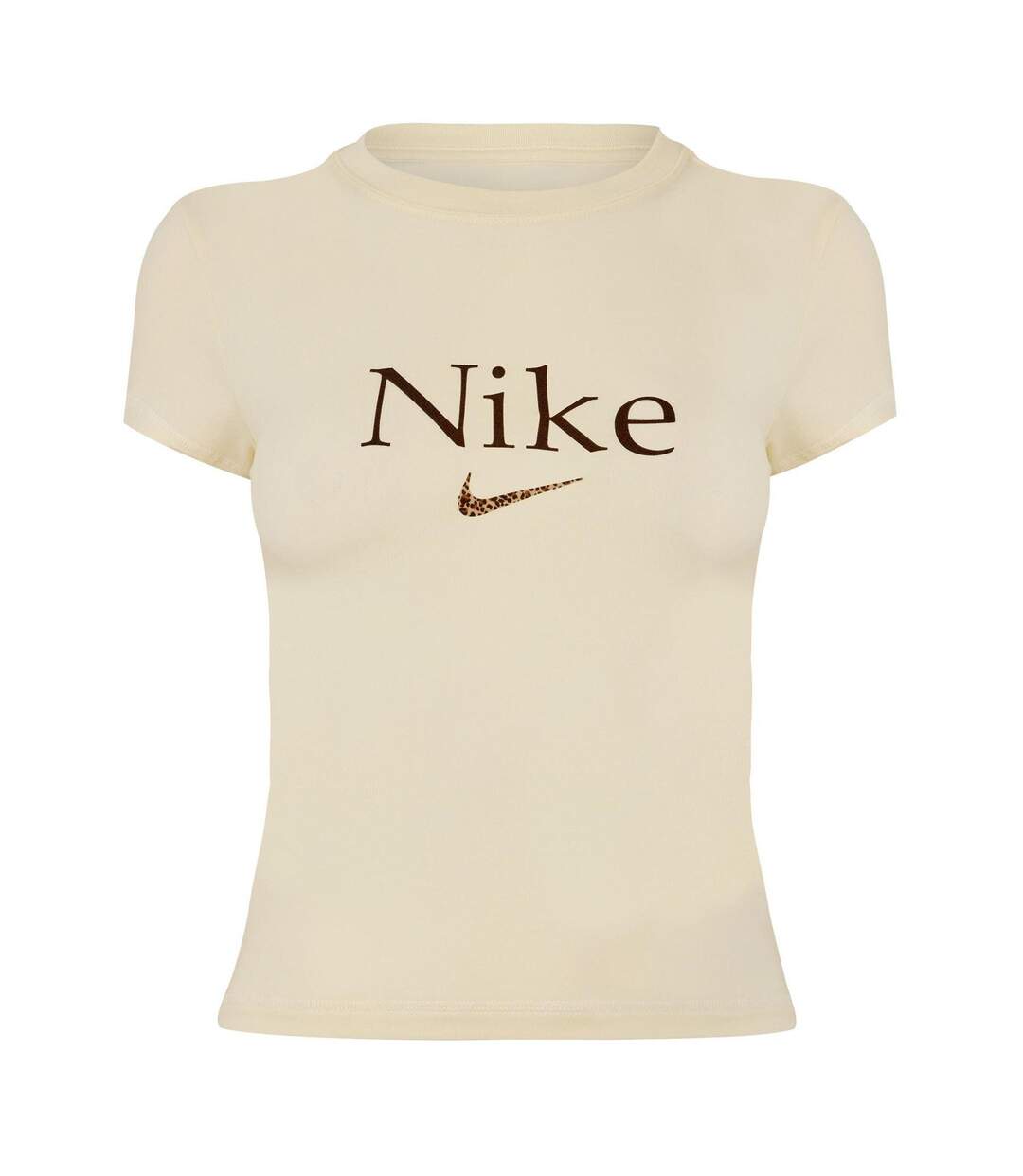 Womens/ladies Cropped T-shirt Coconut Milk Nike-1