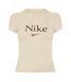 Womens/ladies Cropped T-shirt Coconut Milk Nike-1