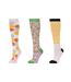 Dublin Unisex Adult Pastello Stripe High Riding Socks (Pack of 3) (Multicolored) - UTWB2142