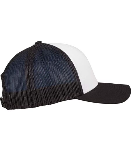 Casquette Trucker The Classic Retro Blanc Noir Yupoong
