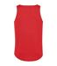 Mens vest top fire red AWDis Cool