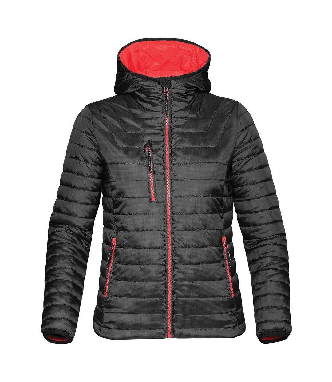 Veste technique doudoune femme - AFP-1W noir true red